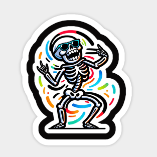 Dancing Skeleton Vibing Sticker